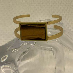 Madewell Tiger Eye Rectangle Cuff Bracelet